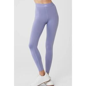 EUC Alo Yoga Airlift High-Waist Suit Up Legging - Lilac Blue/White - Size S